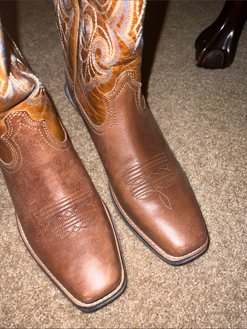 Ariat Round Up Square Toe Boots - Picture 3 of 8